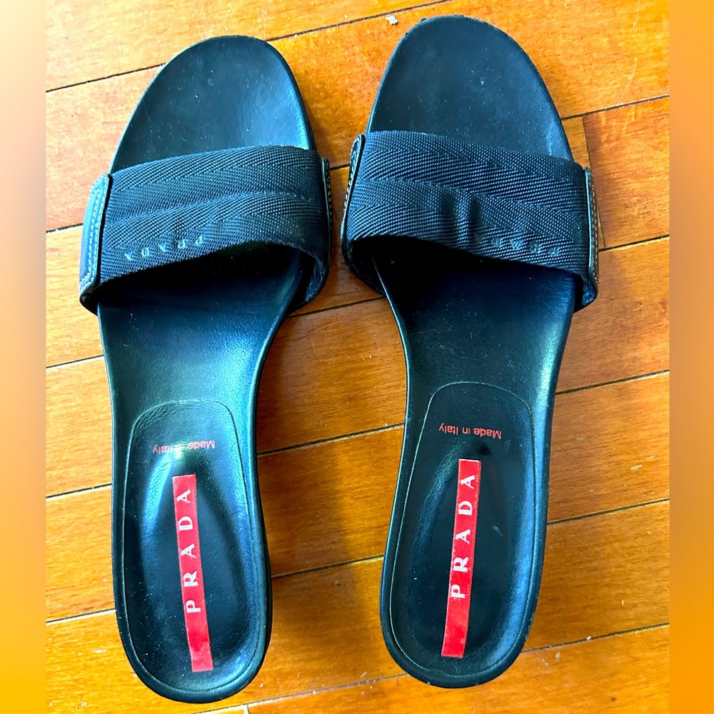 Prada sandals slip on